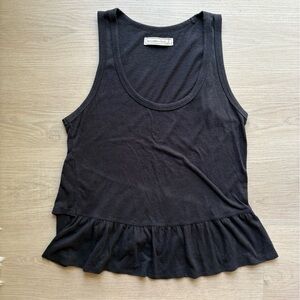 Woman’s Abercrombie & Fitch Black Sleeveless Ruffled Tank